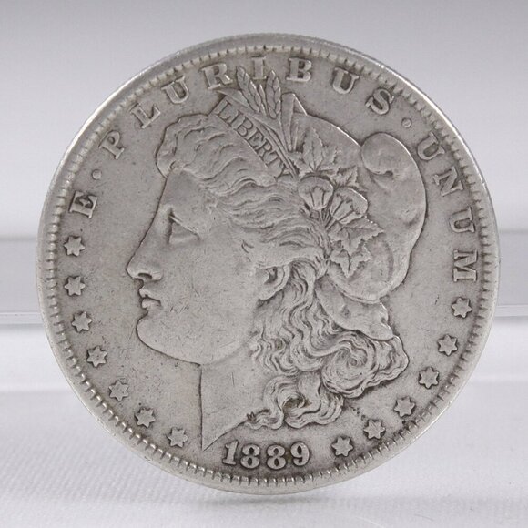 Antique 1889 Morgan silver dollar, antique US collectible coin - Picture 1 of 4